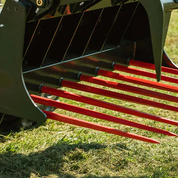 Titan Attachment Manure Tine Grapple Bucket | Overall Width 60" & 72" inches | Hydraulic Flow 11-20 GPM | For Skid Steer