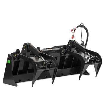 Titan Attachment Manure Tine Grapple Bucket | Overall Width 60" & 72" inches | Hydraulic Flow 11-20 GPM | For Skid Steer