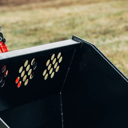 Titan Attachments Light Material Bucket | 0.5" Cutting Edge | 42–70 Cu. Ft. | 700–763 lb | 72–84" Width  | Oil Flow 15–25 GPM | For Skid Steers