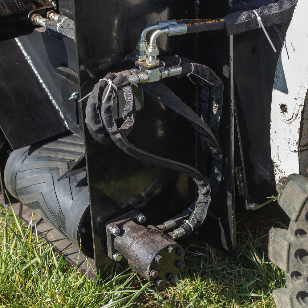 Titan Attachments 72" Side Discharge Bucket V2 For Skid Steer