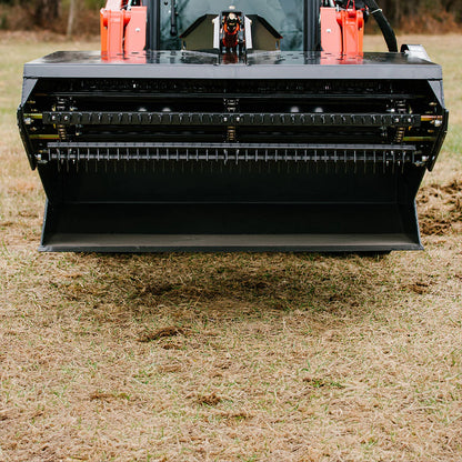 Titan Attachments 66" Hydraulic Skid Steer Landscape Rake