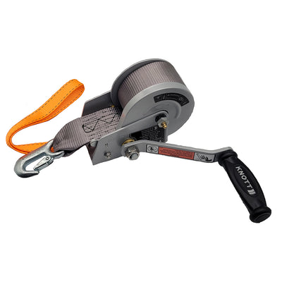 Load Rite Single-Speed Trailer Winch - 900lbs - 12' Strap - 7