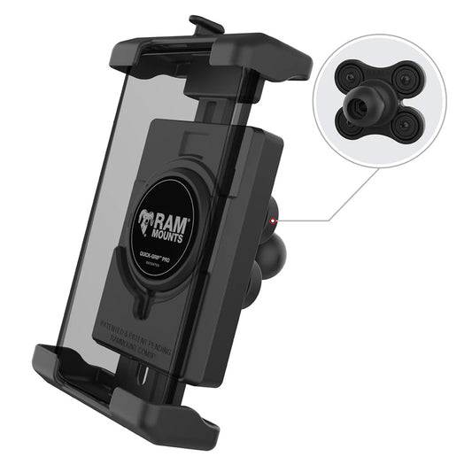 Ram Mount RAM Quick-Grip Pro XL Phone Holder w/Ball  Vibration Damper [RAM-HOL-PD7BVU]