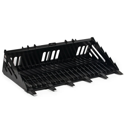 Titan Attachments Skeleton Rock Bucket | 3" Tine Spacing | 562–772 lb | Oil Flow 12–25 GPM | For Skid Steers
