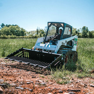 Titan Attachments Skeleton Rock Bucket | 3" Tine Spacing | 562–772 lb | Oil Flow 12–25 GPM | For Skid Steers