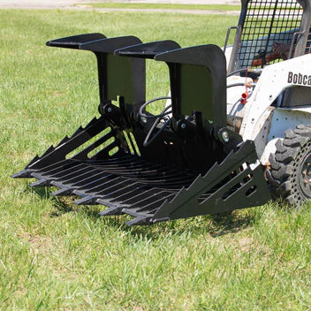 Titan Attachments Skeleton Rock Bucket Grapple Rake | Overall Width 72", 82" Inches| Horsepower 50-90 HP | Hydraulic Flow 11-20 GPM | For Skid Steer & Tractor