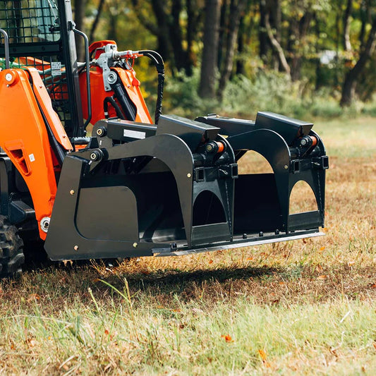 Titan Attachment Demolition Grapple Bucket | Working Width 72" | Height 31 Inches | Load Capacity 1 To 1.75 Tons | Weight 0.54 | For Skid Steers, Loaders, and Tractors