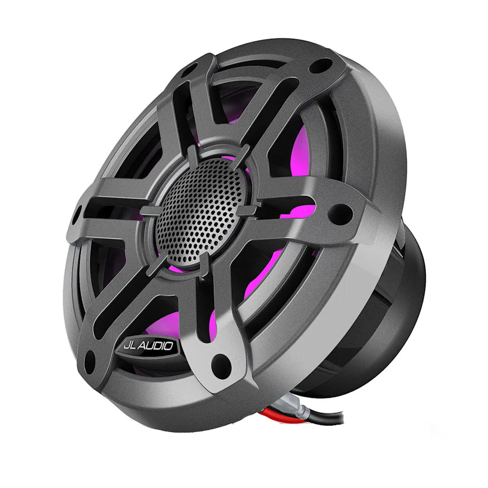 JL Audio M200 Marine Speakers 6.5" LED w/Grey Sport Grille [010-04753-03]