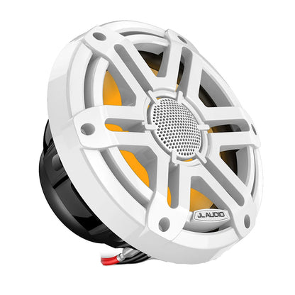 JL Audio M200 Marine Speakers 7.7" w/LED  White Sport Grille [010-04757-00]