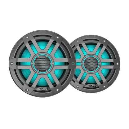 JL Audio M200 Marine Speakers 7.7" w/LED  Grey Sport Grille [010-04757-01]