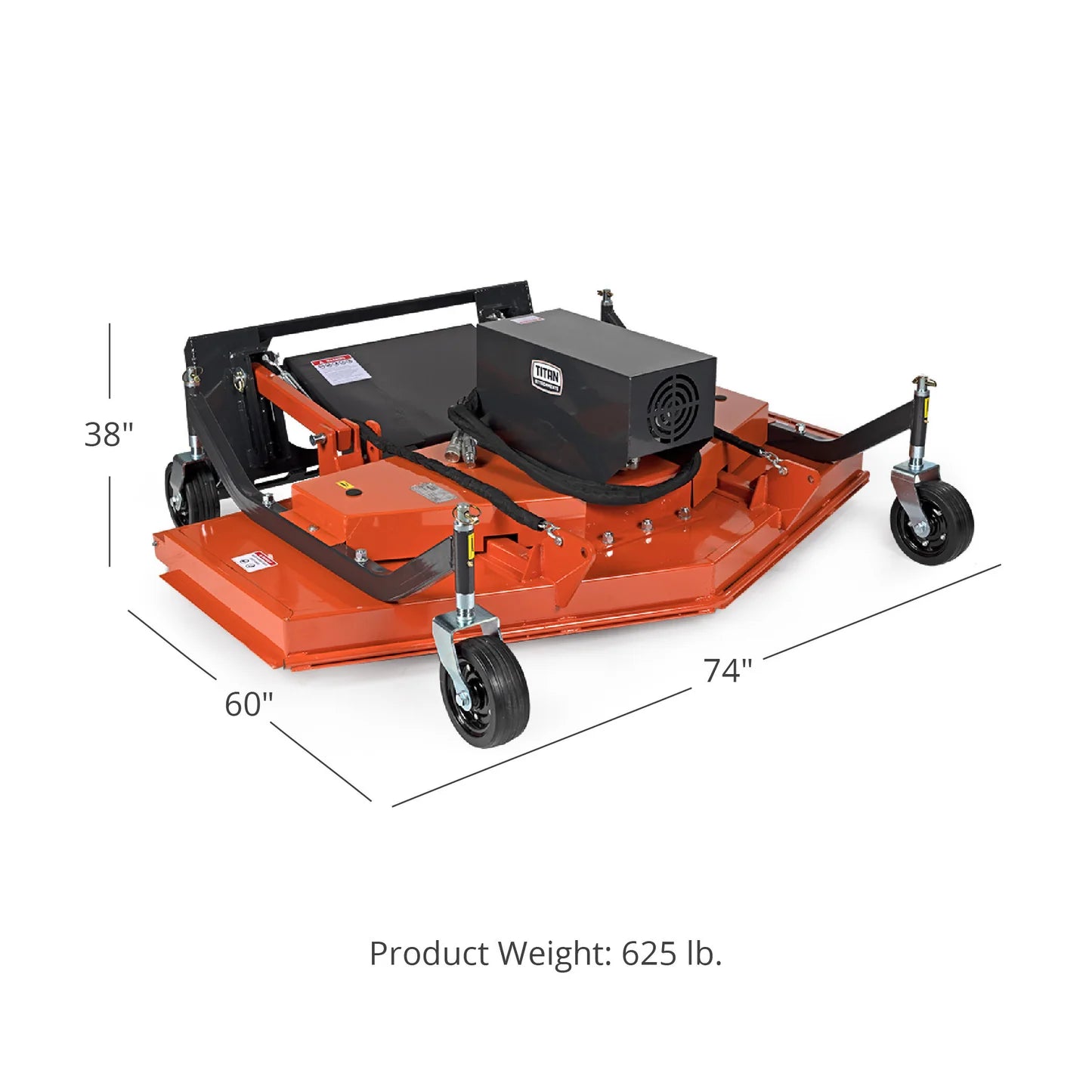 Titan Attachments 5 Ft & 6 Ft Skid Steer Finish Mower