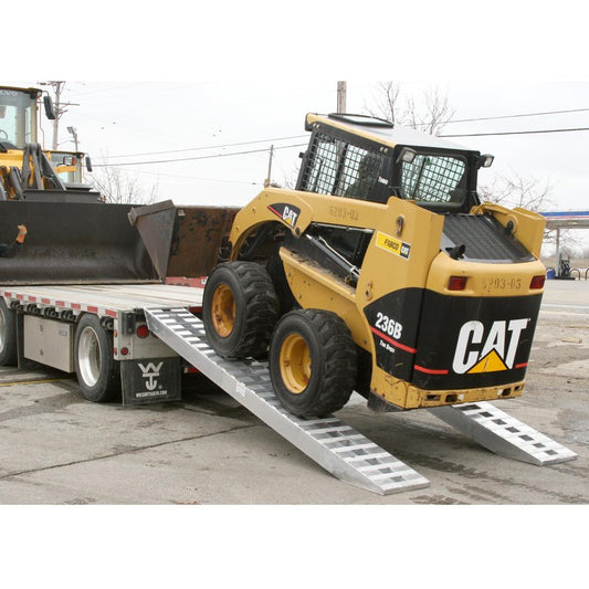 Heavy Duty Ramps Heavy Equipment Loading Ramps | Model 12-16-144-05-S | Size 12' L x 16" W | 12,000 lb per Axle Capacity | Horsepower 23 To 45 HP | For Trailers with 36" To 42" Rise