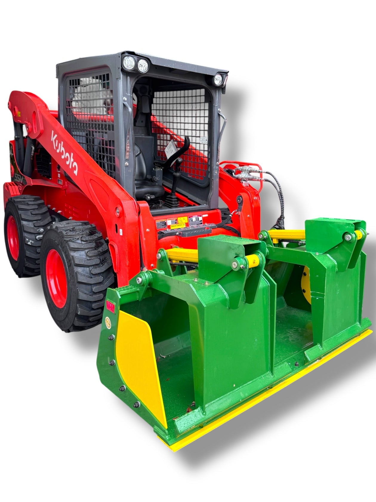 JMA Attachments Heavy Duty Grapple Bucket | With Reversible Bolt-On Cutting Edge | Grapple Bucket Width 72" inches | For Skid Steers