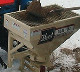 HERD Salt & Sand Spreader | Model 1200S-3Pt | Spreading Width 20' | Hopper Capacity 20 Cu. ft. | Horsepower 30-40 HP | For Tractors