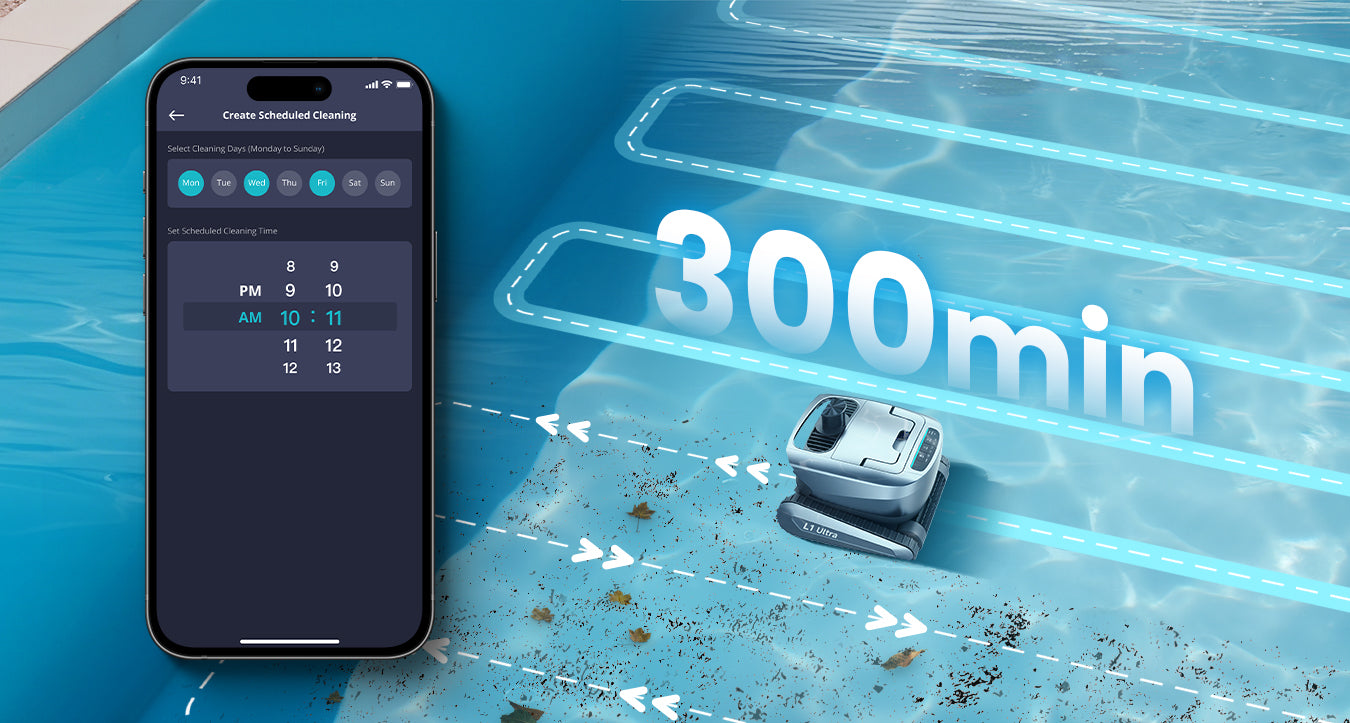 Chasing L1 Ultra Intelligent Cordless Pool Cleaner | Charging Time 4 Hours | Runtime 5 Hours