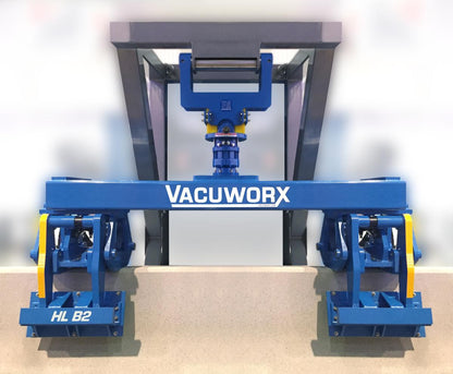 Vacuworx Hydraulic Barrier Lifter | Model HL Series | Width 24" To 30" | Capacity 6,000 To 23,200 lb | 2.75 To 10.5 Tons | For Excavators & Large Host Machines