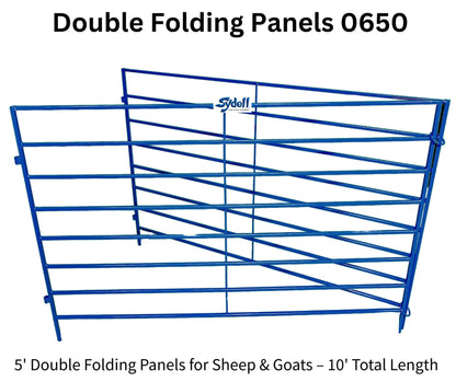 Sydell Double Folding Panels | #0650 | Width 5' | For Sheep & Goat Pens