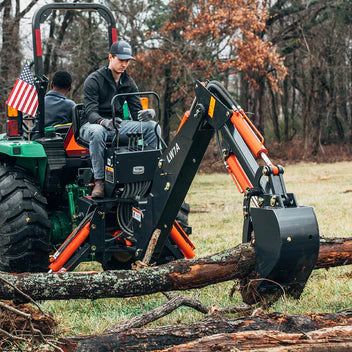 Titan Attachments 3-Point Backhoe with Thumb Excavator | Digging Depth 6 FT, 7 FT | Horsepower 30 HP And Up | For Tractors