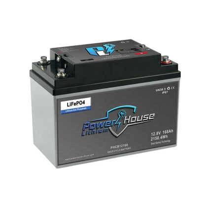 PowerHouse Lithium 12V 168Ah Cranking Battery | Model PHCB12168 | 1200 CCA | Bluetooth