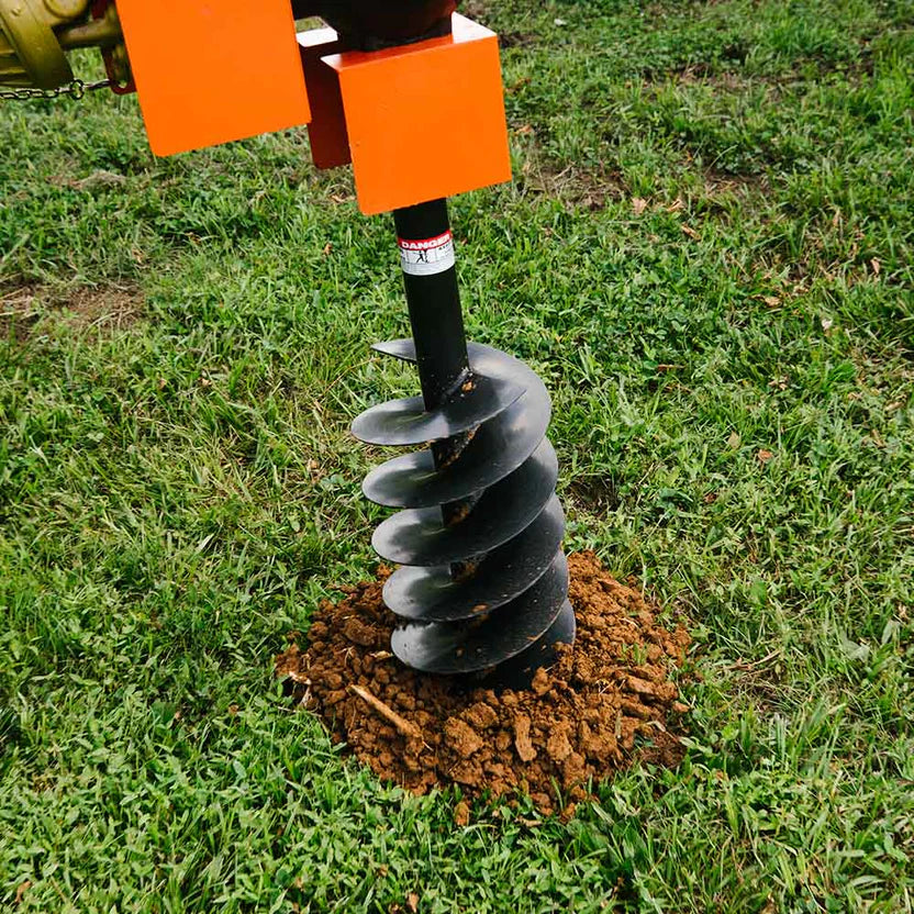 Titan Attachments 3 Point Hitch Post Hole Digger | Standard Series | 6"–12" Auger Options | 24" Dig Depth | 33" Pin-to-Pin Width | 30–60 HP | For Tractors