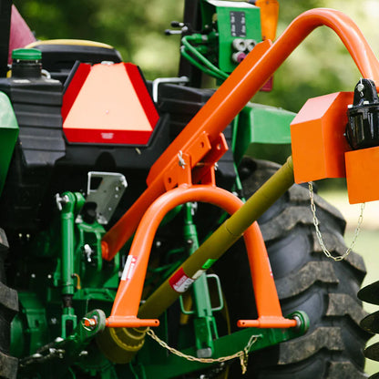 Titan Attachments 3 Point Hitch Post Hole Digger | Standard Series | 6"–12" Auger Options | 24" Dig Depth | 33" Pin-to-Pin Width | 30–60 HP | For Tractors