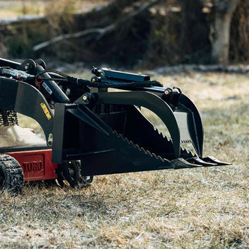 Titan Attachments Stump Bucket Grapple | Overall Width 31" Inches | Hydraulic Flow 11-20 GPM | For Mini Skid Steer