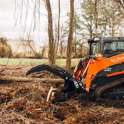 Titan Attachments Extreme Duty Stump Bucket Grapple | Overall Width 46" Inches | Hydraulic Flow 11-20 GPM | For Skid Steer