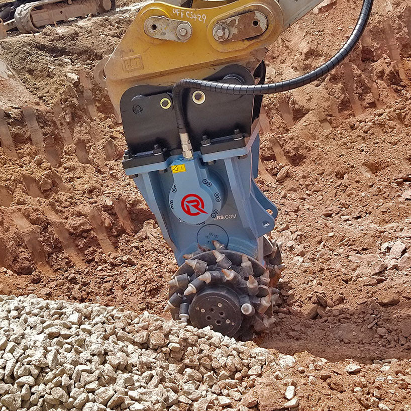 RockZone Rock and Concrete Grinder Attachment | Models G50, G60 & G125 | Width 41" To 59" | 40 To 150 Ton | For Excavators