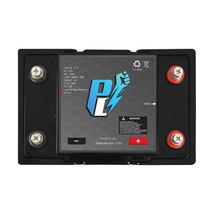 PowerHouse Lithium 12V 105Ah Dual-Purpose Cranking Battery | Model PHCB12105 | 1200 CCA