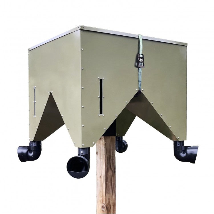 Coonless Feeders | Hunting Fishing Deer Feeder | 1000 Pound Capacity | 1, 6 & 9 Individual feeder Kits Options