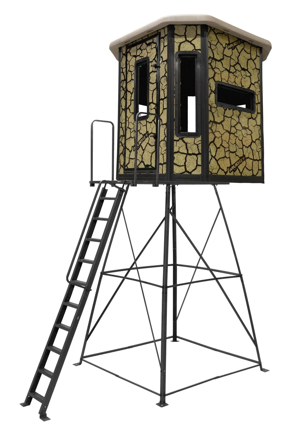 Muddy | Bull Steel Box Blind | MUD-BBBST4000 | 6' x 6' x 6.5' | All-Season Therma-Tek Protection | For Deer & Big Game Hunting