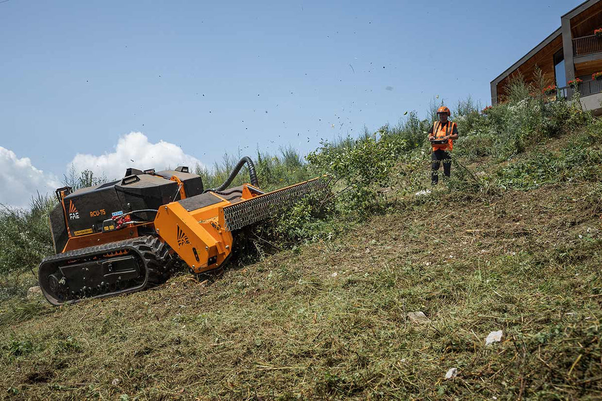FAE Remote Controlled Tracked Carrier | Model RCU75 | 74 HP | SAE Attachments | For Forestry & Land Clearing