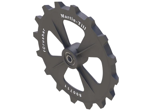 Martin Till FCrusher Closing Wheel | 13.5" Diameter | 9.5 lbs Cast Iron | 40-60 HP | For John Deere, Kinze, Horsch