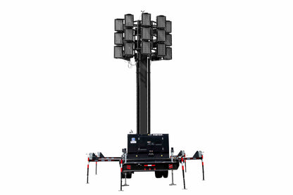 Larson Electronics 65' Hydraulic Megatower™ on 21' Trailer - (40) 150W LED Lights - 11KW Genset w/ 110 Gallon Tank