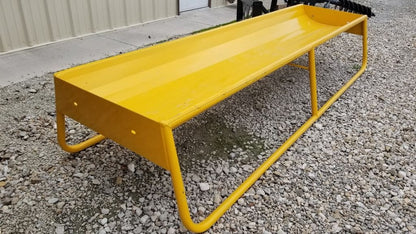 Apache Metal Feed Bunk/Trough | Model 10' | 24" W | 8" D | 21" H | 16 Gauge Steel | For Livestock