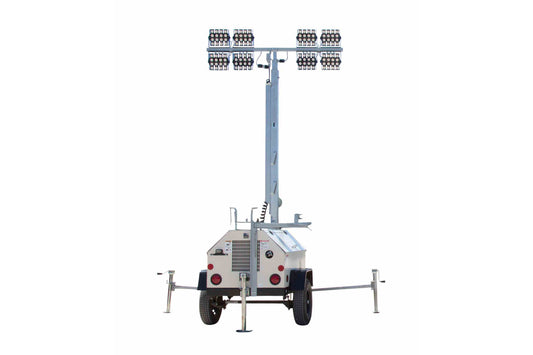 Larson Electronics 20kW Generator - Water Cooled Diesel Engine - 25' Telescoping Tower - (4) LED Lamps - 25 Gal Tank