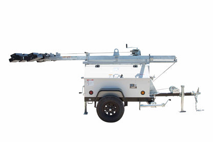 Larson Electronics 20kW Generator - Water Cooled Diesel Engine - 25' Telescoping Tower - (4) LED Lamps - 25 Gal Tank