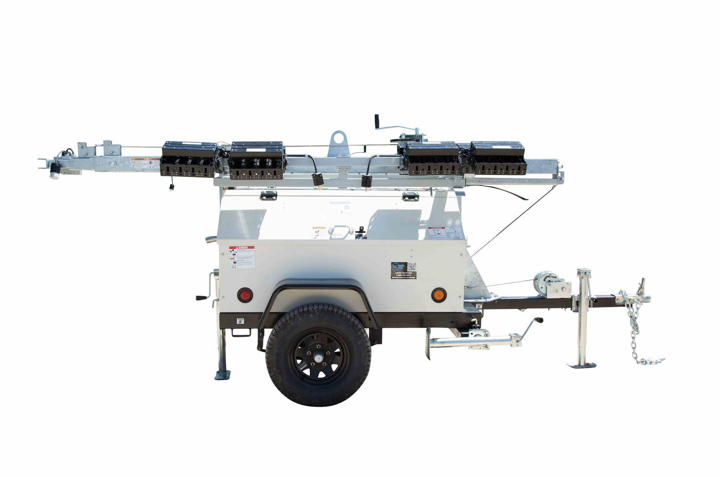 Larson Electronics 20kW Generator - Water Cooled Diesel Engine - 25' Telescoping Tower - (4) LED Lamps - 25 Gal Tank