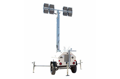 Larson Electronics 20kW Generator - Water Cooled Diesel Engine - 25' Telescoping Tower - (4) LED Lamps - 25 Gal Tank