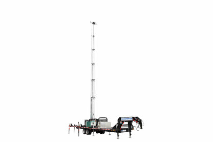 Larson Electronics 77' Hydraulic Megatower™ - 33' Gooseneck Trailer - Galvanized Steel Mast - No Lights