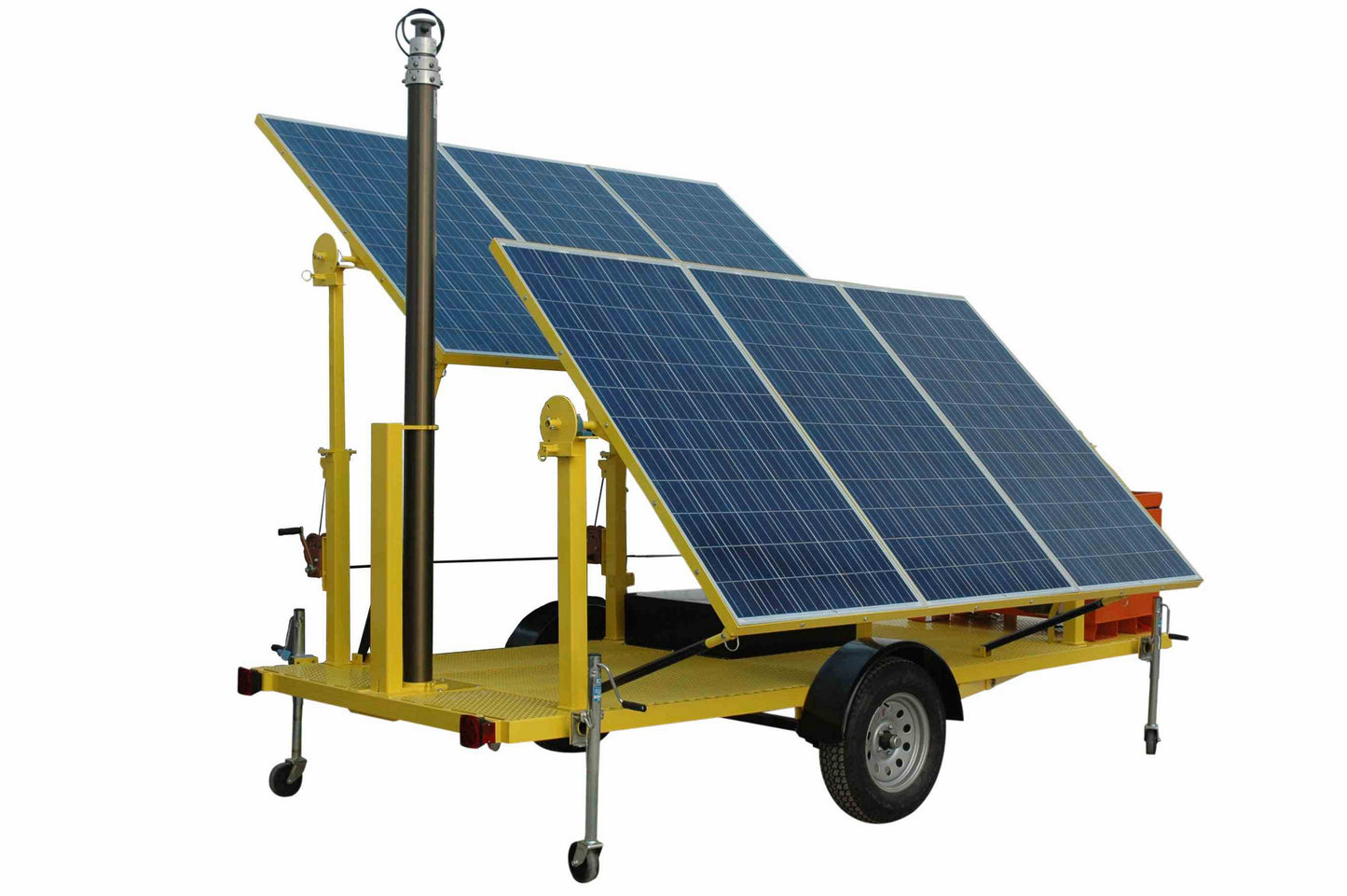 Larson Electronics 1.5KW Solar Power Generator w/ Pneumatic Tower Mast - (6) 256W Solar Panels - Trailer Mounted