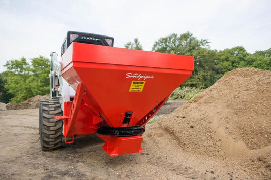 HitchDoc Kwik Sandpiper Hydraulic Spreader | Model HSP18 | Width 30” inches | Hydraulic Flow 10-20 GPM | Horsepower 50+ HP | For Skid Steers