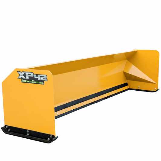 Express Steel | Loader Snow Pusher | Model XP42 HD | SKU ES942XX | Width 16' To 30' | Hydraulic Flow 25 To 35 GPM | For Skid Steer & Wheel Loader