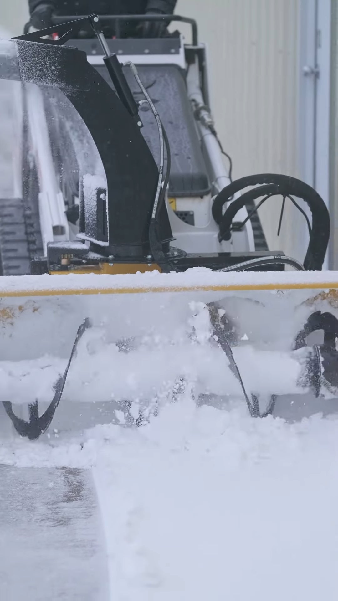 HitchDoc Snowblower | Model HDS48MS  | Width 48" inches | Oil Flow Range 7–29 GPM | For Mini Skid Steers