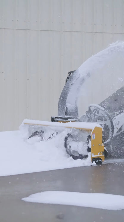 HitchDoc Snowblower | Model HDS48MS  | Width 48" inches | Oil Flow Range 7–29 GPM | For Mini Skid Steers