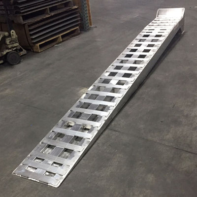Heavy Duty Ramps Aluminum Low-Profile Semi-Truck Service Ramps | Model 15-15-137-RISER | Size 11.5' L x 15