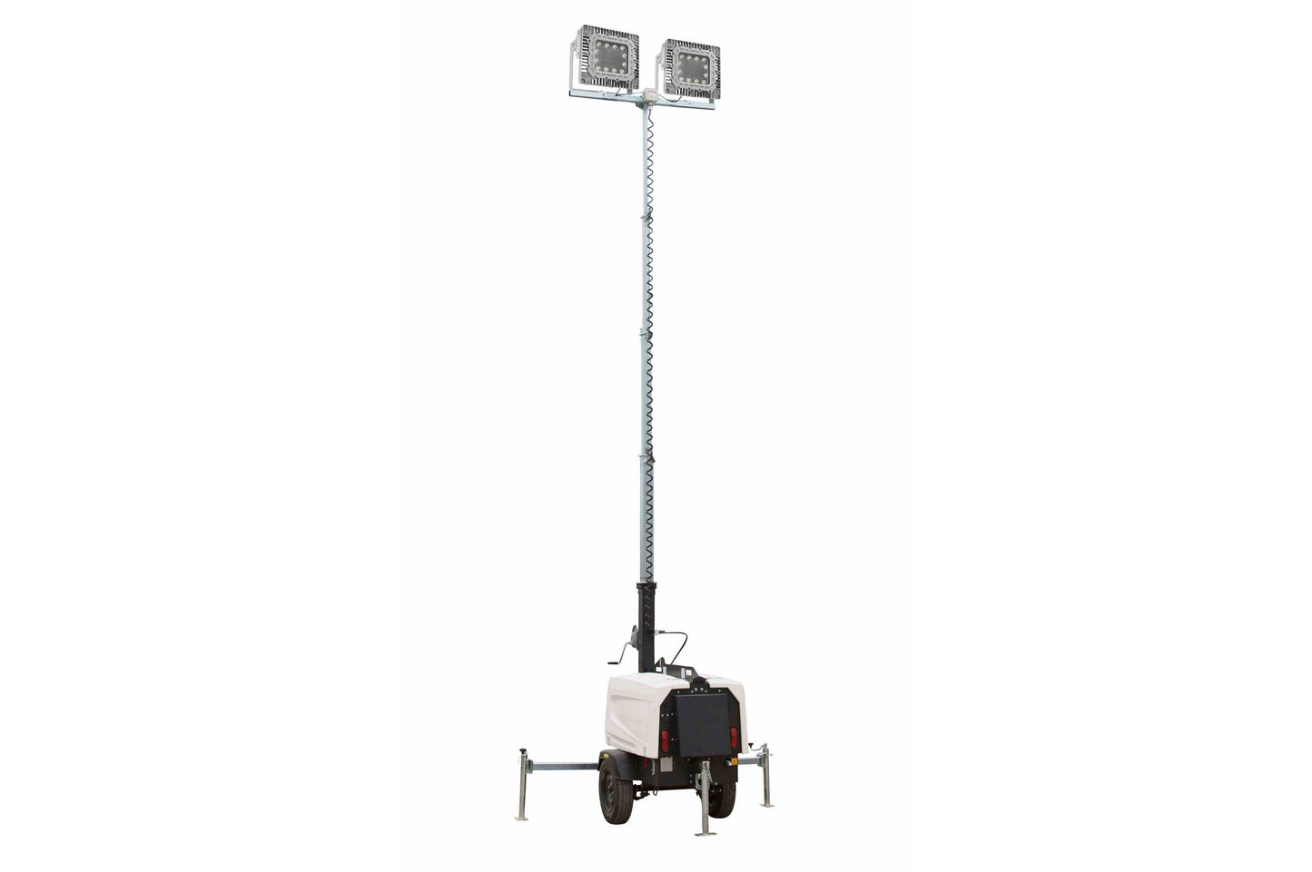 Larson Electronics 25' Explosion Proof Telescoping Tower - C1D2 - 6kW Generator, Spark Arrestor - (2) 150W LED Lamps