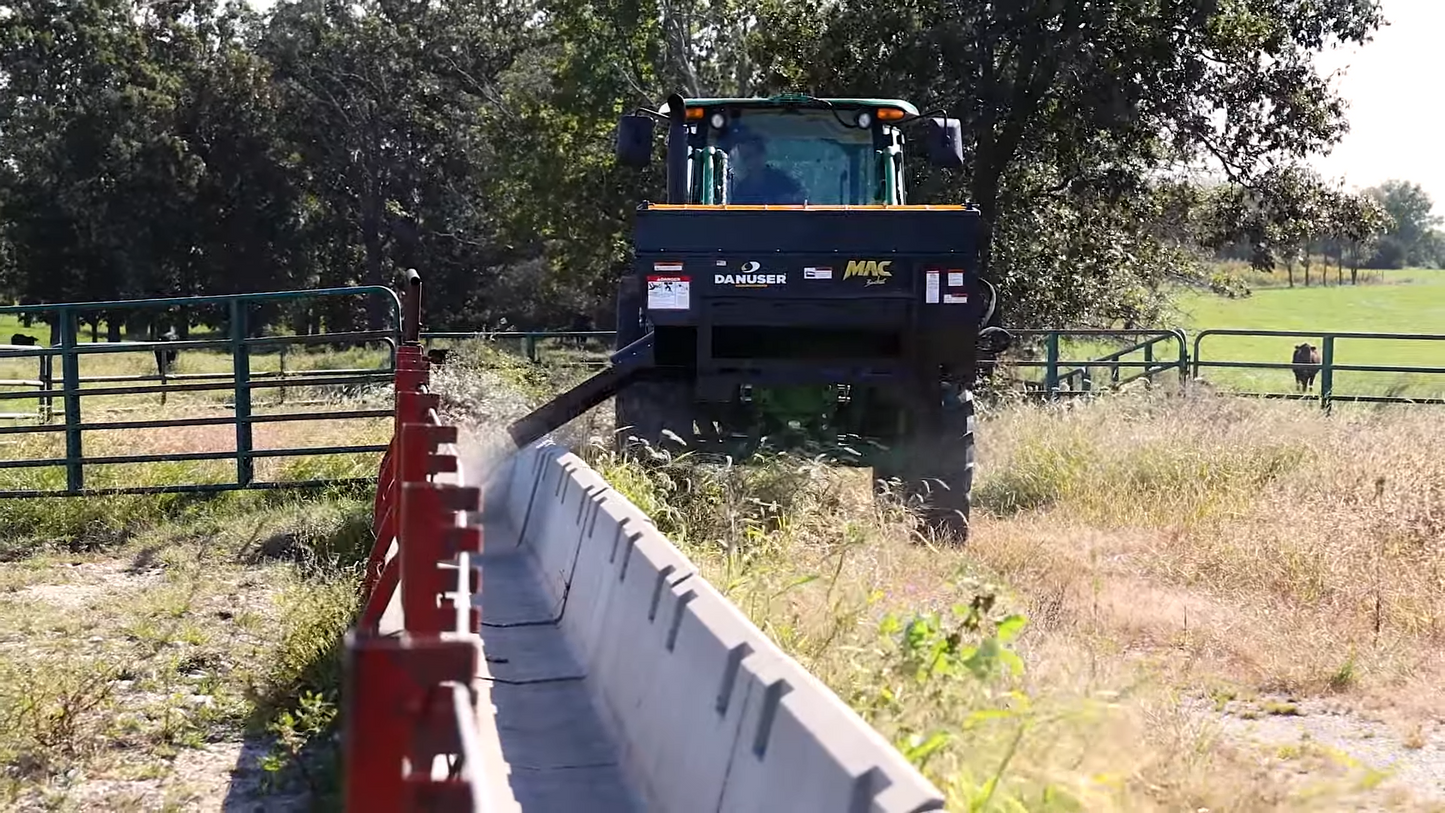 Danuser | MAC Bucket | Mixing & Conveying | Model 230401 | Steel Auger | 26" Width | 1/2 Yard | Hydraulic Flow Up to 24 GPM | For Skid Steer