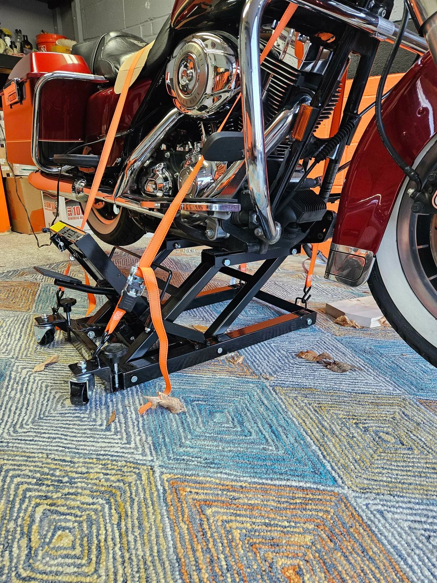 Black Widow Motorcycle & ATV Hydraulic Lift Jack | Model BW-0101 | Size 33" x 16" Platform | Capacity 1,500 lb | For Motorcycles, ATVs & Powersports Maintenance