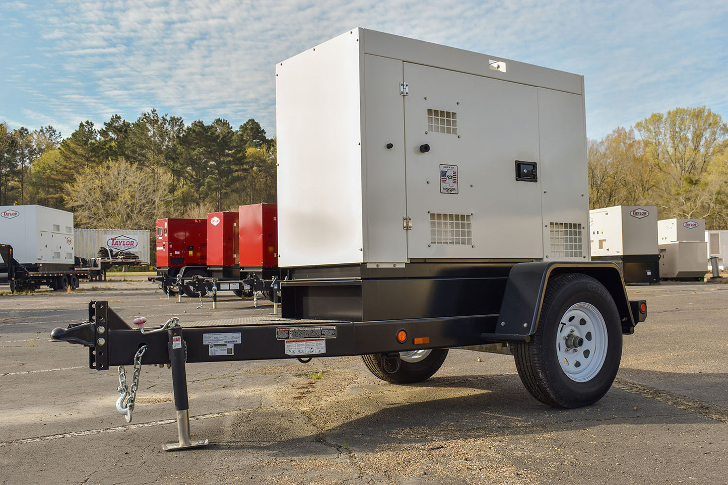 Taylor Power System Trailer Mounted Mobile Generator | Model TM-25 | Horsepower 40 HP | Standby Power 25kW